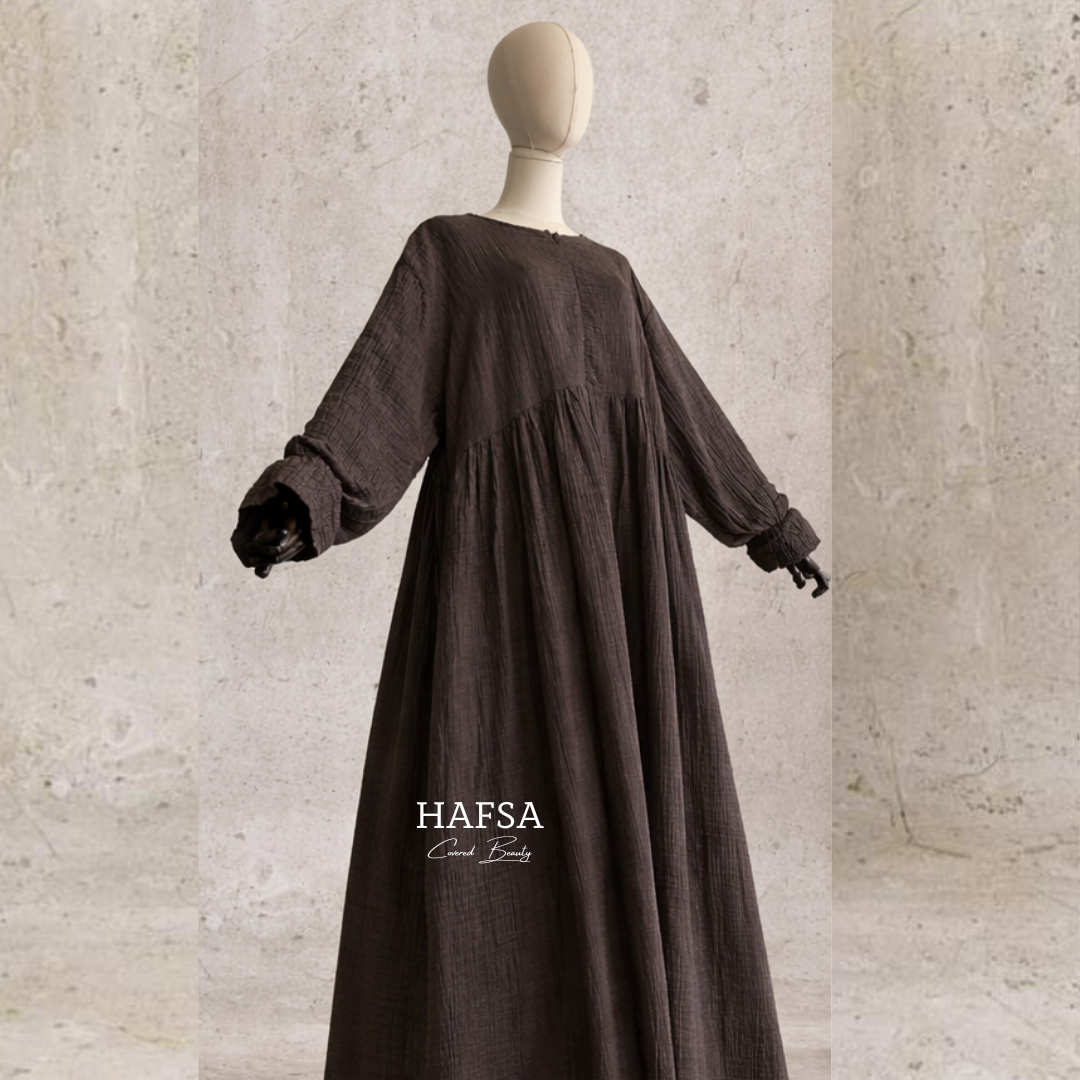 Musselin Rüschen abaya
