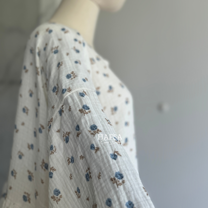 floral abaya muslin