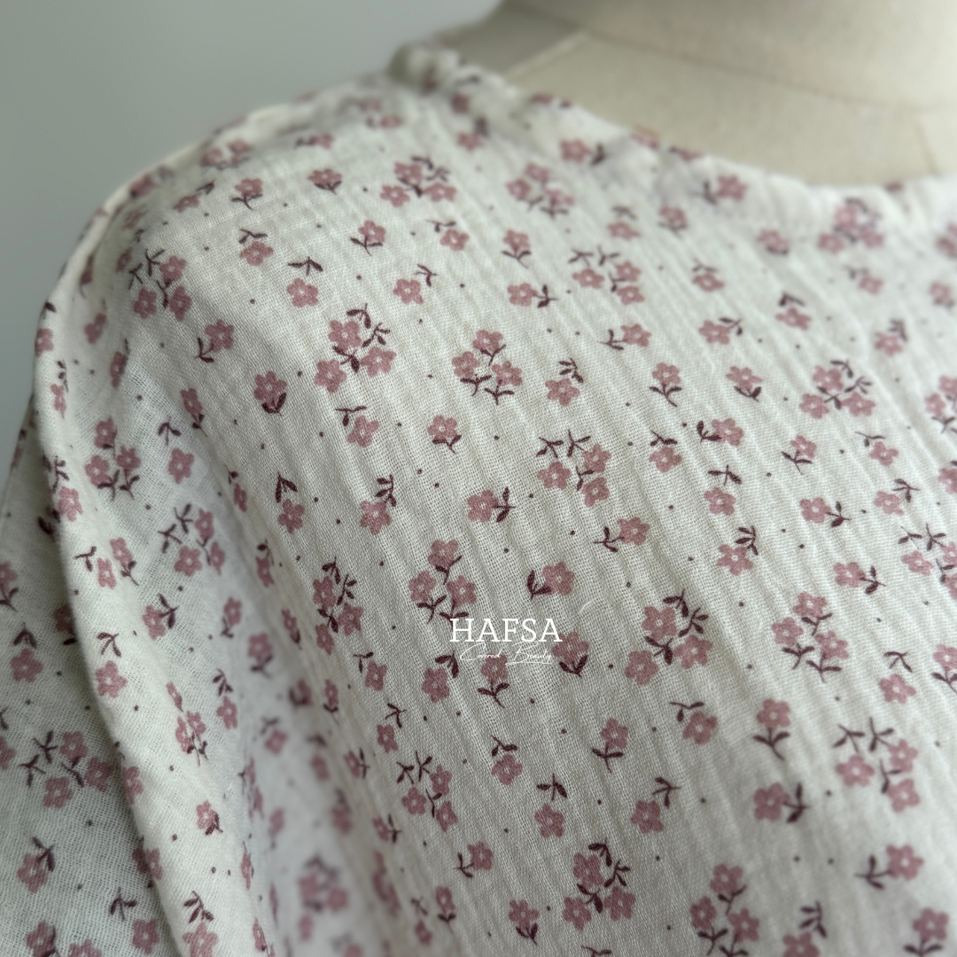 floral abaya muslin