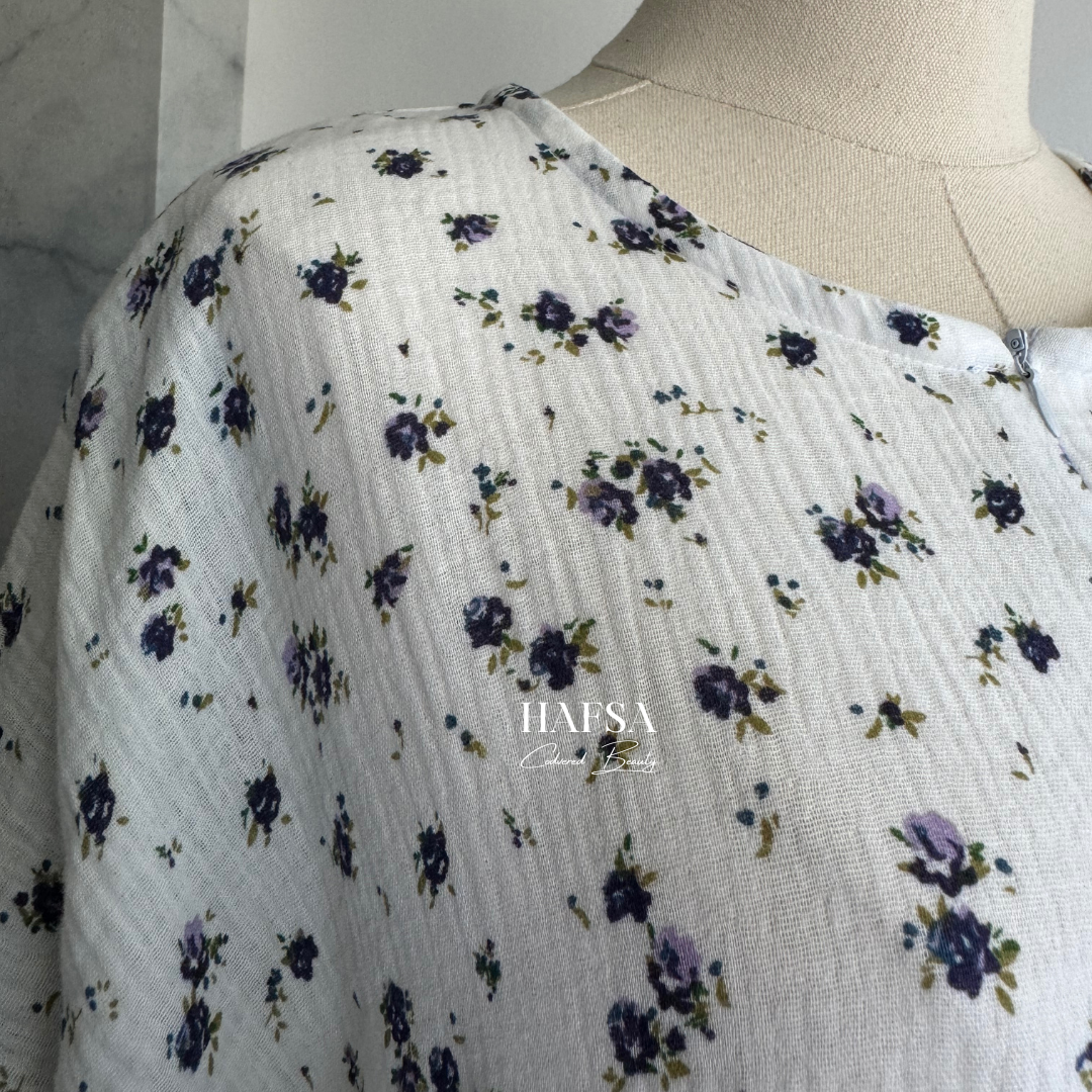 floral abaya muslin