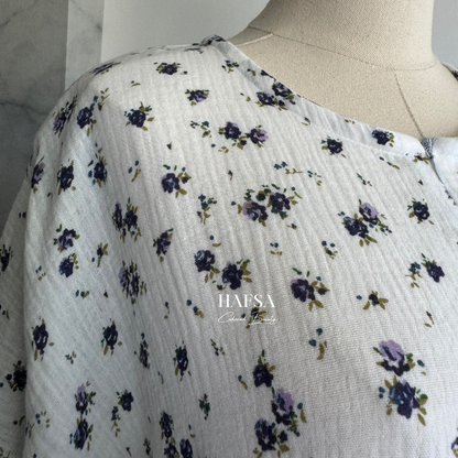 floral abaya muslin