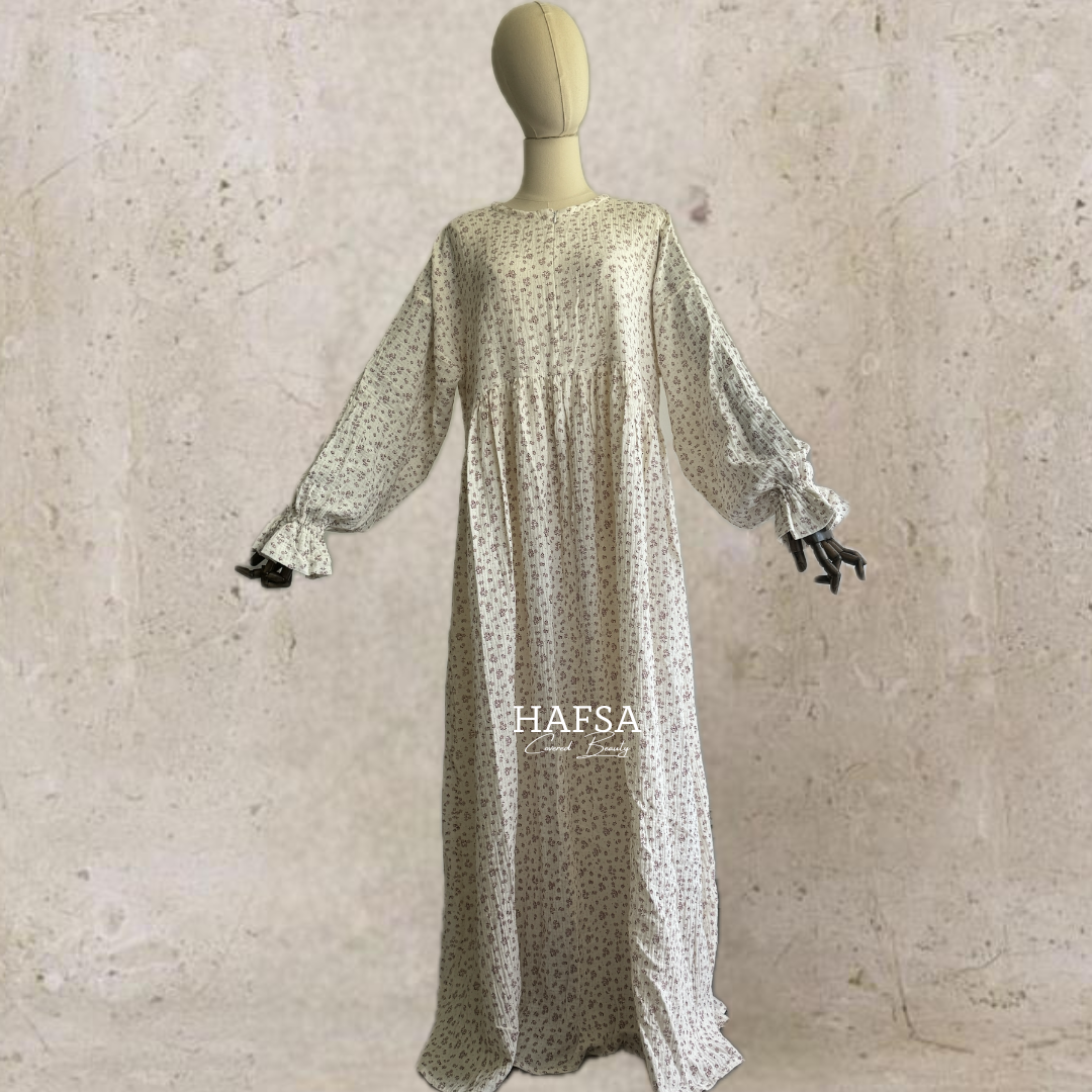 floral abaya muslin