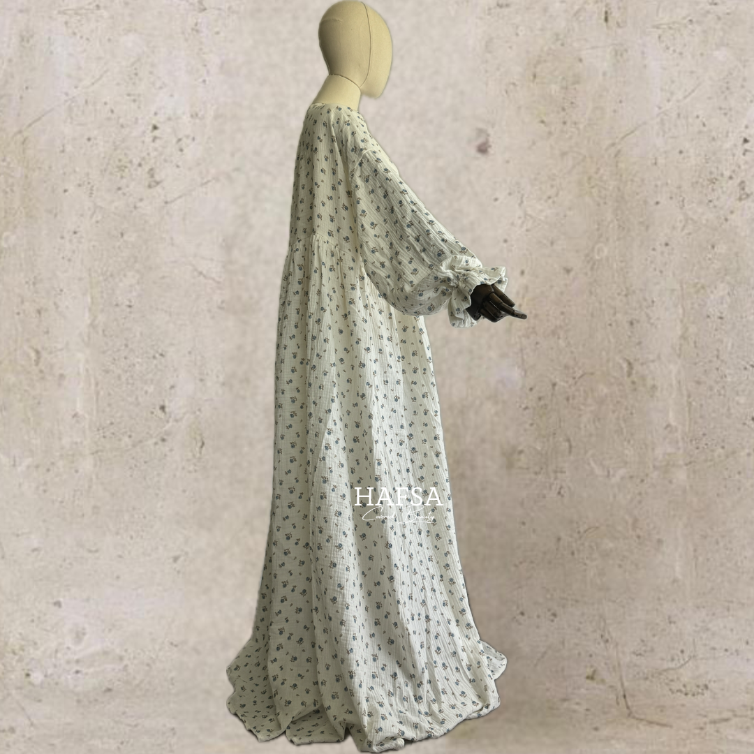 floral abaya muslin