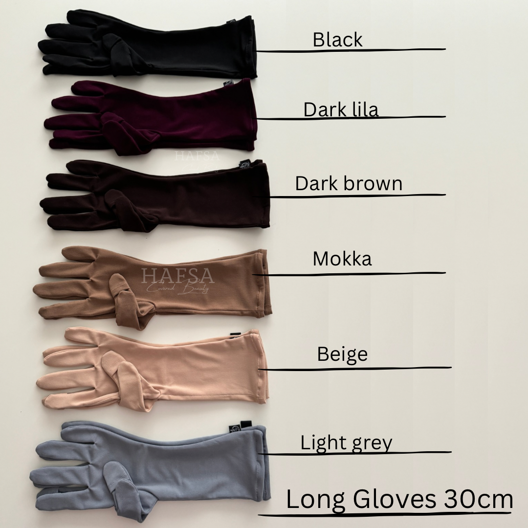 Gloves with opening