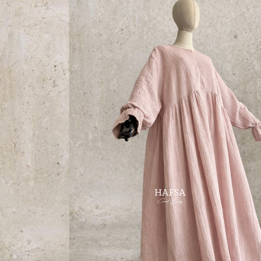 Musselin Rüschen abaya