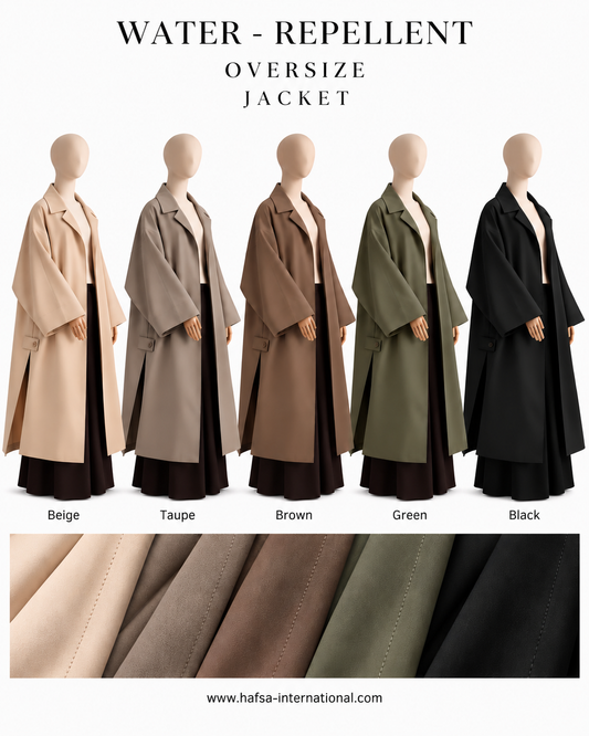 Water-repellent oversize Jacket