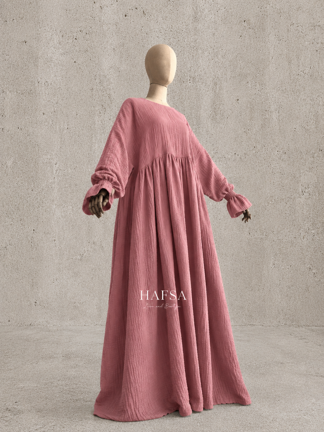 Musselin Rüschen abaya