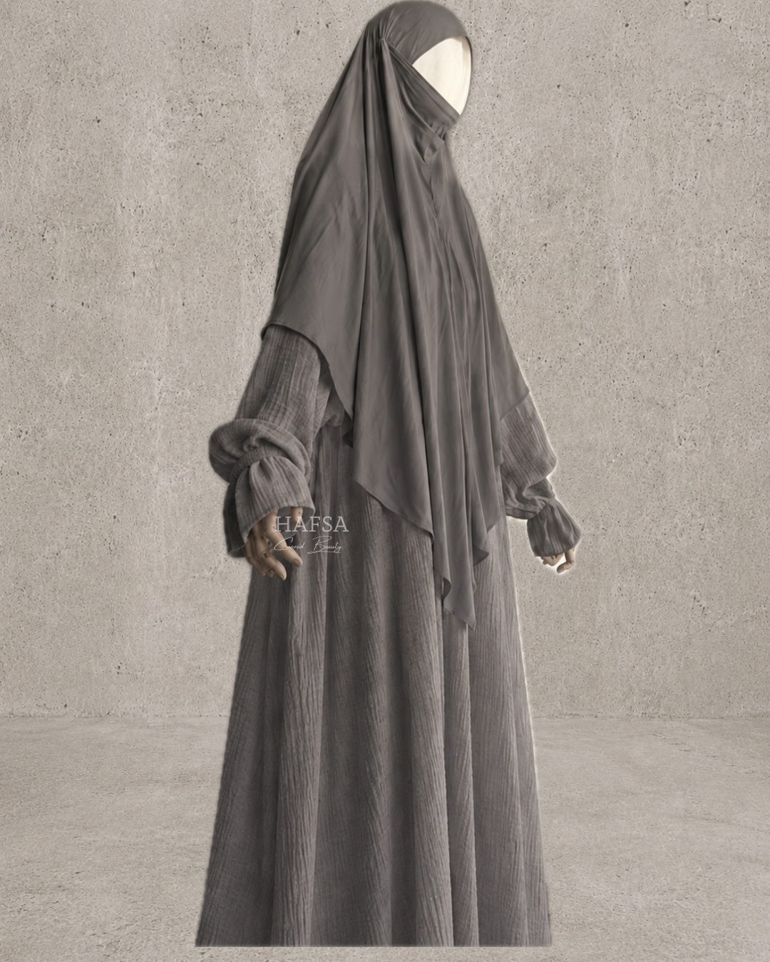 Musselin Rüschen abaya