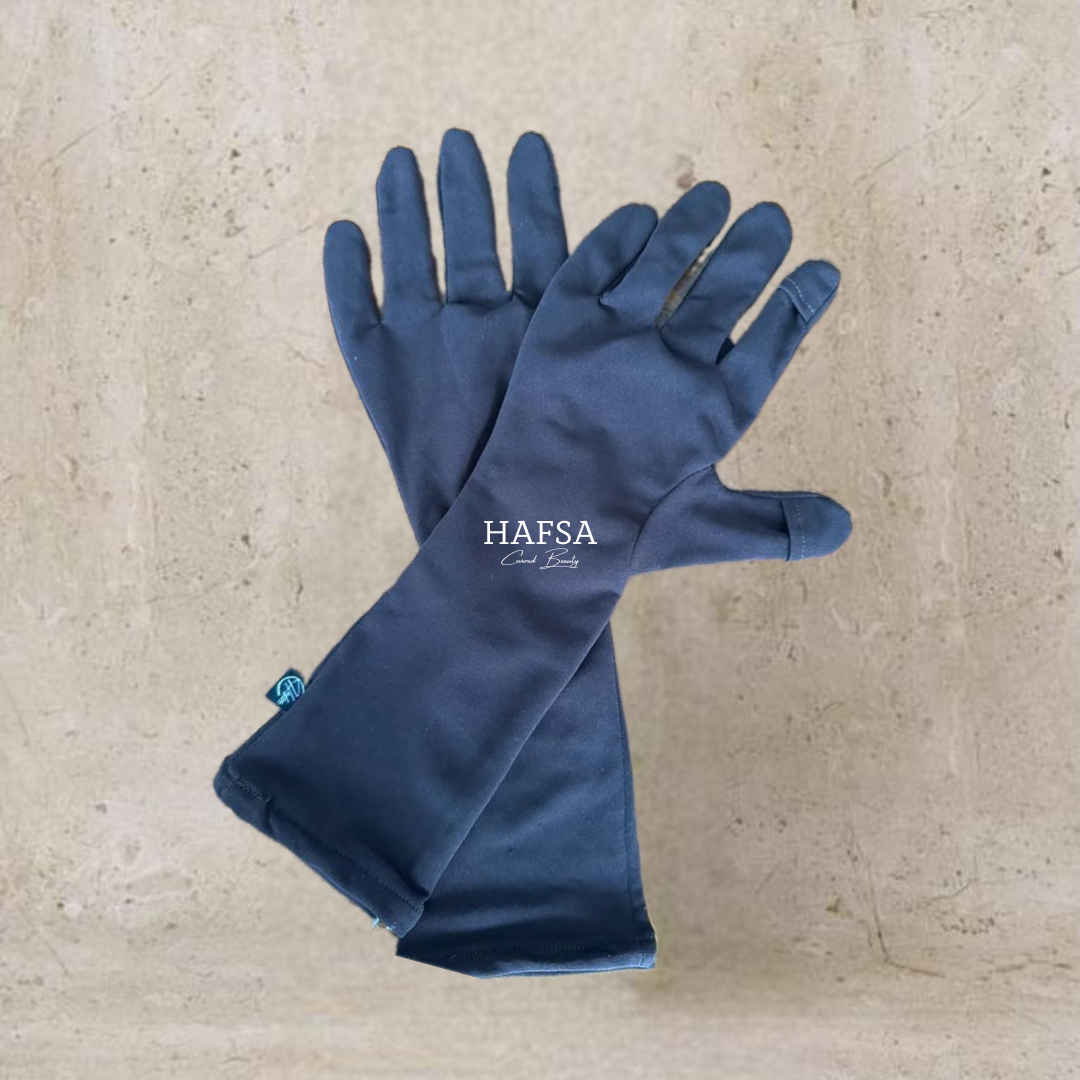Gloves with opening